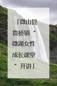 微山县鲁桥镇“微湖女性成长课堂”开讲