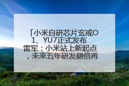 小米自研芯片玄戒O1、YU7正式发布 雷军：小米站上新起点，未来五年研发翻倍再投2000亿元