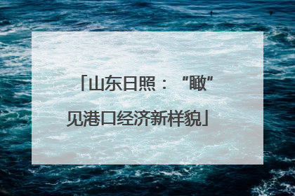 山东日照：“瞰”见港口经济新样貌