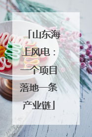 山东海上风电：一个项目落地一条产业链