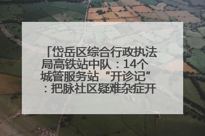 岱岳区综合行政执法局高铁站中队：14个城管服务站“开诊记”：把脉社区疑难杂症开出治理良方