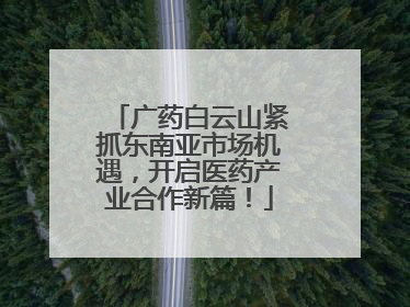 广药白云山紧抓东南亚市场机遇，开启医药产业合作新篇！
