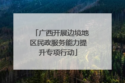 广西开展边境地区民政服务能力提升专项行动