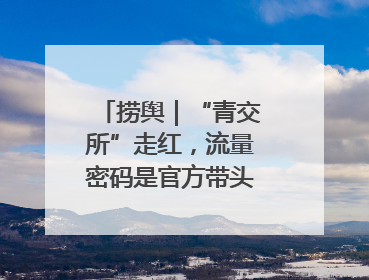 捞舆｜“青交所”走红，流量密码是官方带头“玩起来”