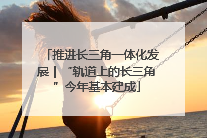 推进长三角一体化发展｜“轨道上的长三角”今年基本建成