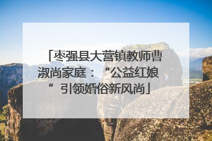 枣强县大营镇教师曹淑尚家庭：“公益红娘”引领婚俗新风尚