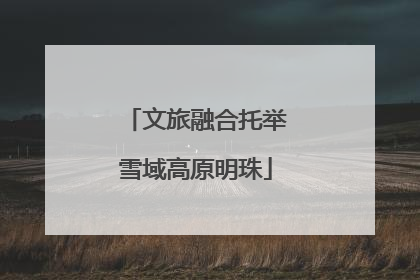 文旅融合托举雪域高原明珠