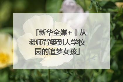 新华全媒+丨从老师背篓到大学校园的追梦女孩