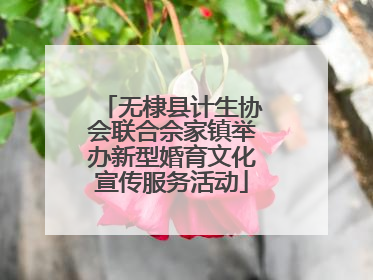 无棣县计生协会联合佘家镇举办新型婚育文化宣传服务活动