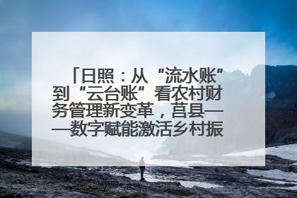 日照：从“流水账”到“云台账”看农村财务管理新变革，莒县——数字赋能激活乡村振兴“一池春水”