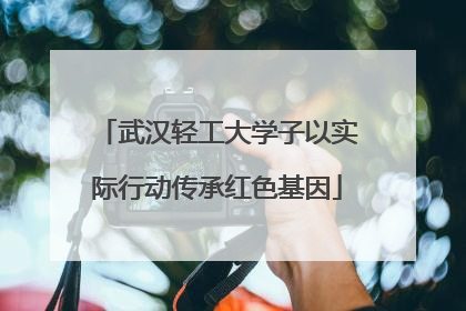 武汉轻工大学子以实际行动传承红色基因
