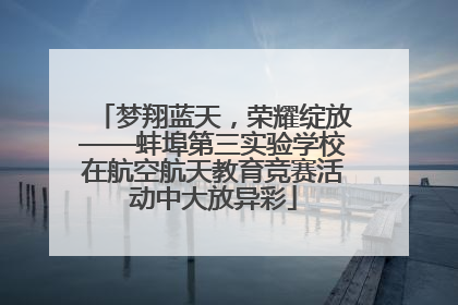 梦翔蓝天，荣耀绽放——蚌埠第三实验学校在航空航天教育竞赛活动中大放异彩