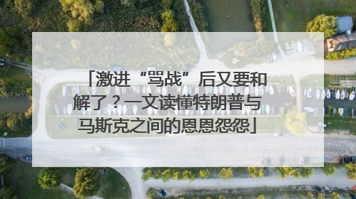 激进“骂战”后又要和解了？一文读懂特朗普与马斯克之间的恩恩怨怨