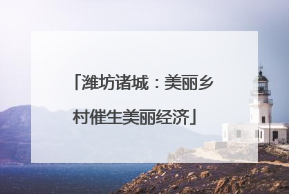 潍坊诸城：美丽乡村催生美丽经济