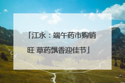 江永：端午药市购销旺 草药飘香迎佳节