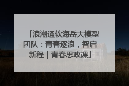 浪潮通软海岳大模型团队：青春逐浪，智启新程｜青春思政课