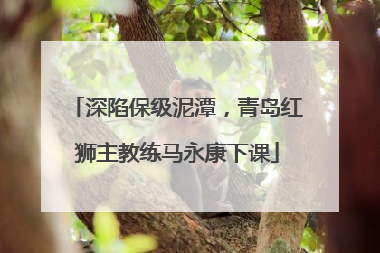 深陷保级泥潭，青岛红狮主教练马永康下课