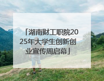 湖南财工职院2025年大学生创新创业宣传周启幕