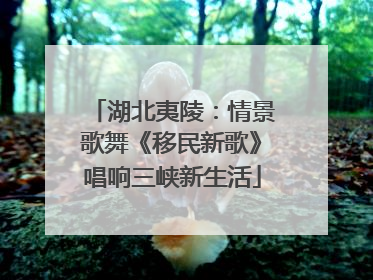 湖北夷陵：情景歌舞《移民新歌》唱响三峡新生活