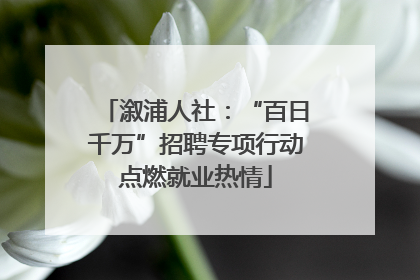 溆浦人社：“百日千万”招聘专项行动点燃就业热情