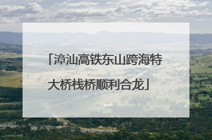 漳汕高铁东山跨海特大桥栈桥顺利合龙