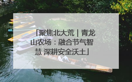 聚焦北大荒｜青龙山农场：融合节气智慧 深耕安全沃土