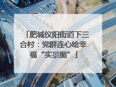 肥城仪阳街道下三合村：党群连心绘幸福“实景图”