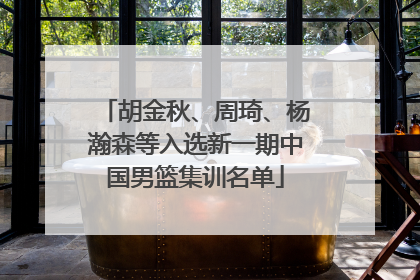 胡金秋、周琦、杨瀚森等入选新一期中国男篮集训名单