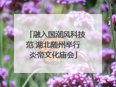 融入国潮风科技范 湖北随州举行炎帝文化庙会
