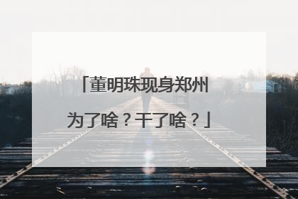 董明珠现身郑州 为了啥？干了啥？
