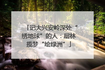 记大兴安岭深处“绣地球”的人：层林揽梦“绘绿洲”