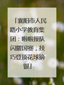 襄阳市人民路小学教育集团：啦啦操队闪耀国赛，技巧登顶花球摘银