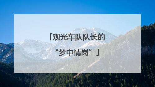 观光车队队长的“梦中情岗”