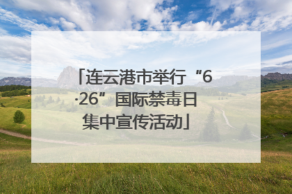 连云港市举行“6·26”国际禁毒日集中宣传活动