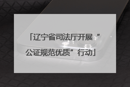 辽宁省司法厅开展“公证规范优质”行动