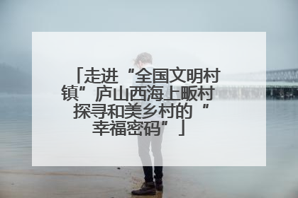 走进“全国文明村镇”庐山西海上畈村 探寻和美乡村的“幸福密码”