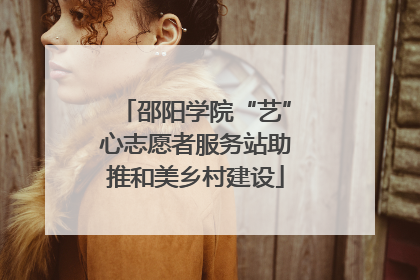 邵阳学院“艺”心志愿者服务站助推和美乡村建设