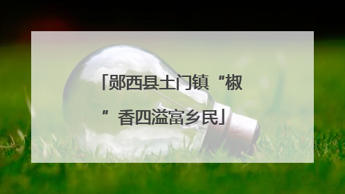 郧西县土门镇“椒”香四溢富乡民