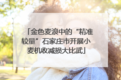 金色麦浪中的“精准较量”石家庄市开展小麦机收减损大比武