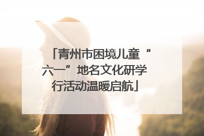 青州市困境儿童“六一”地名文化研学行活动温暖启航