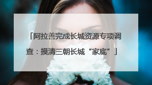 阿拉善完成长城资源专项调查：摸清三朝长城“家底”