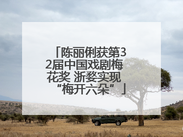 陈丽俐获第32届中国戏剧梅花奖 浙婺实现“梅开六朵”