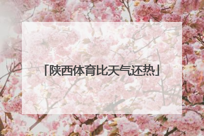 陕西体育比天气还热