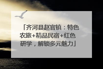 齐河县赵官镇：特色农旅+精品民宿+红色研学，解锁多元魅力