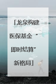 龙泉构建医保基金“即时结算”新格局