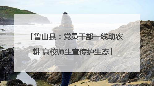 鲁山县：党员干部一线助农耕 高校师生宣传护生态
