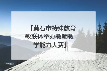黄石市特殊教育教联体举办教师教学能力大赛