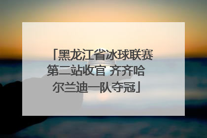 黑龙江省冰球联赛第二站收官 齐齐哈尔兰迪一队夺冠