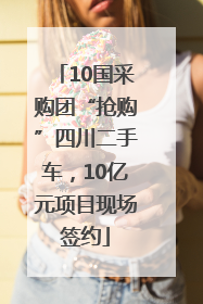 10国采购团“抢购”四川二手车，10亿元项目现场签约
