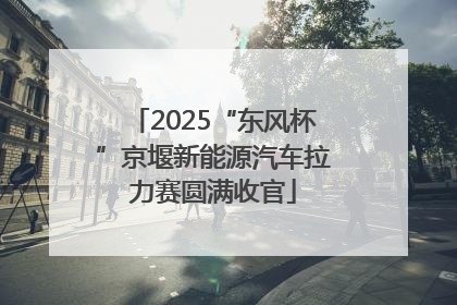 2025“东风杯”京堰新能源汽车拉力赛圆满收官